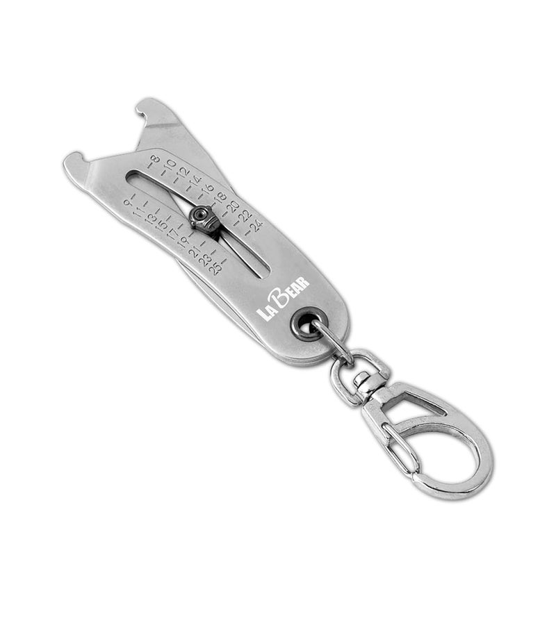 LABEAR Nut and Bolt Size Gauge Keychain, Thread Checker & Identifier, SAE & Metric Fastener Measuring Tool 5/16"-1" / 8–25mm, Pocket Socket & Wrench Size Finder for Automotive, Repair & DIY - Image 1